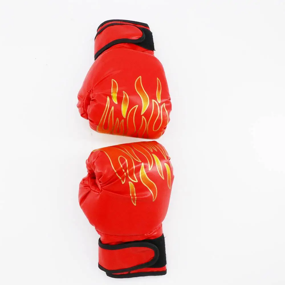 Guantes de boxeo infantiles de piel sintética con llamas – kickboxing - imagen 5