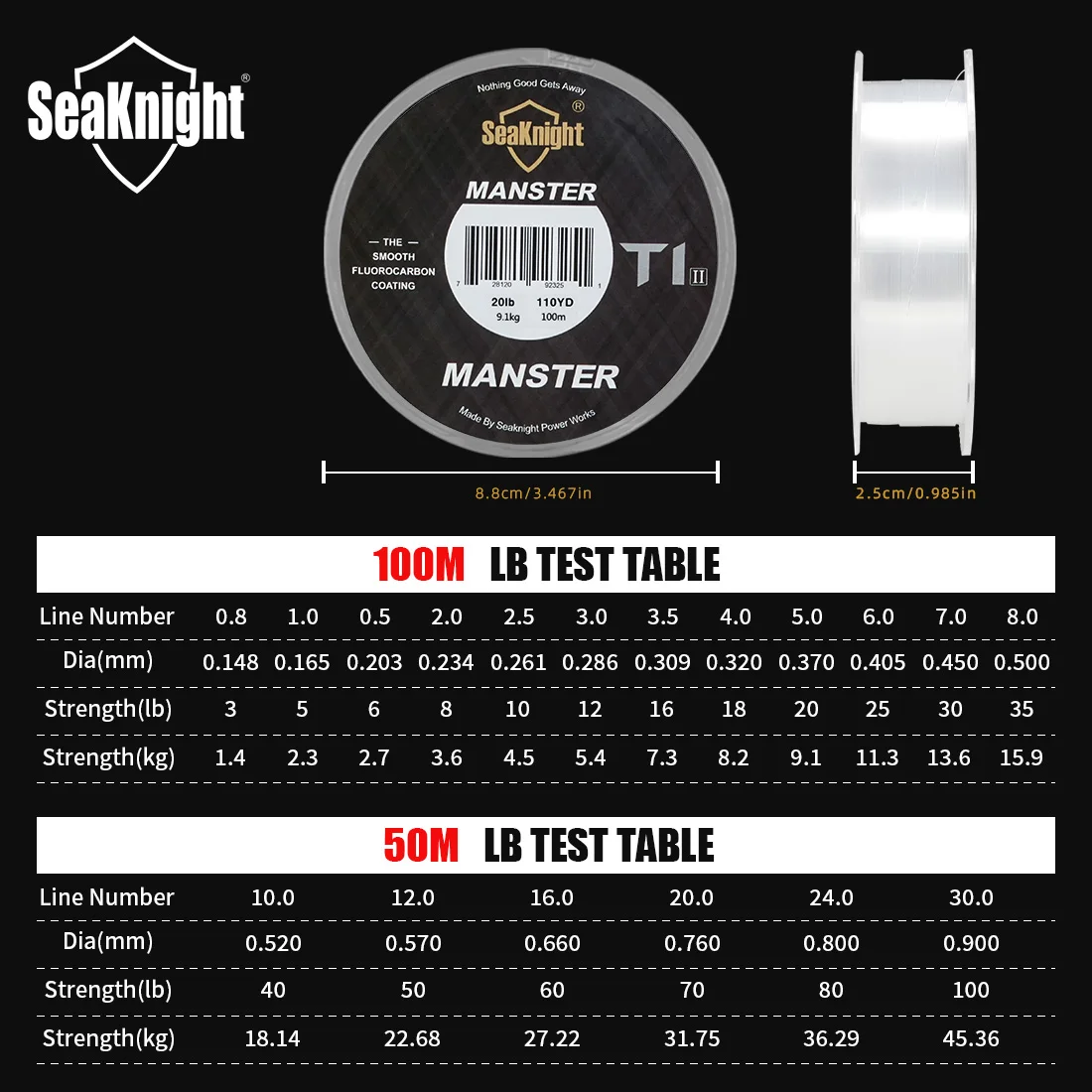 Fluorocarbono SeaKnight T1II – Monofilamento alto hundimiento - imagen 5