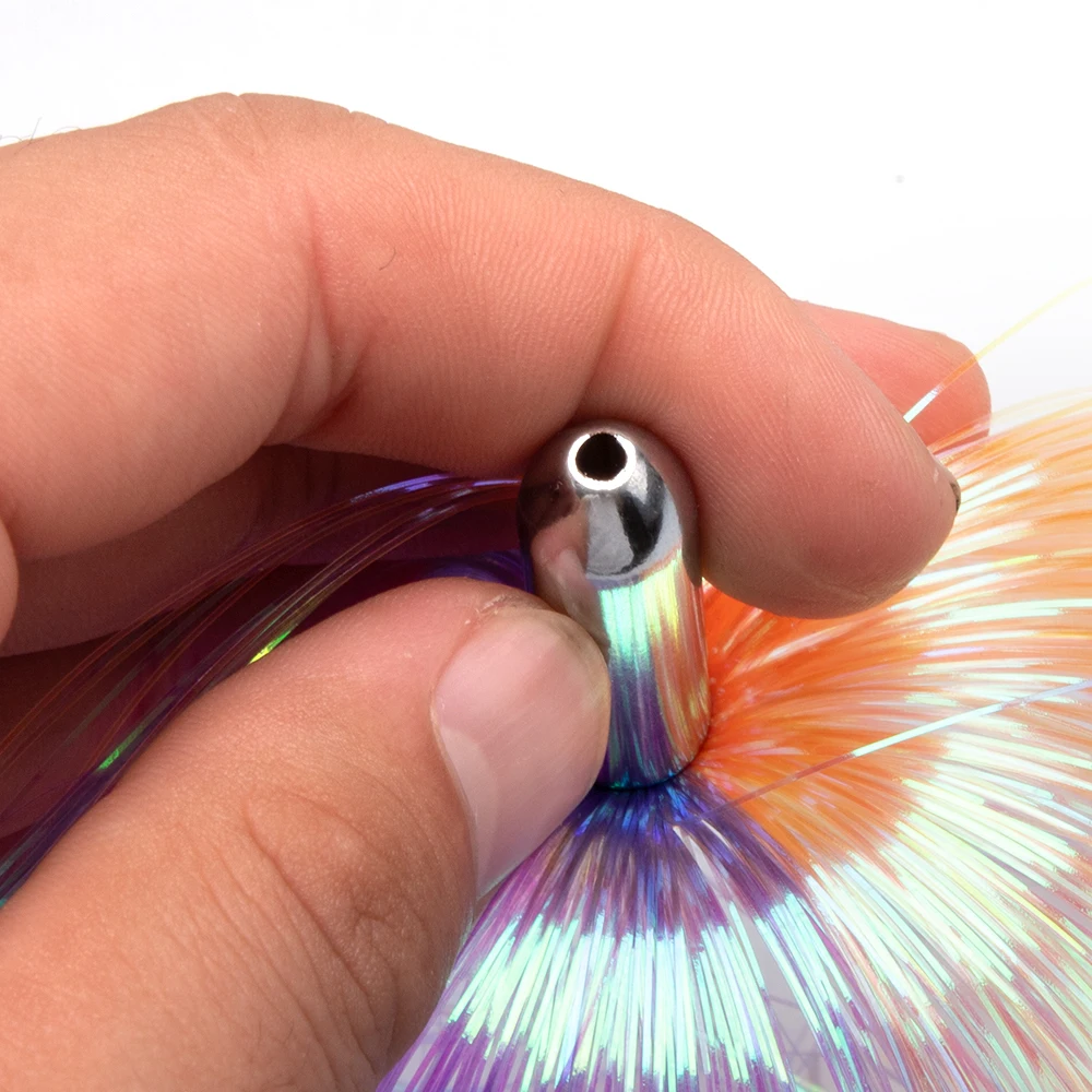 Ilander Bucktail Teaser Jig para atún con cabeza de latón - imagen 2
