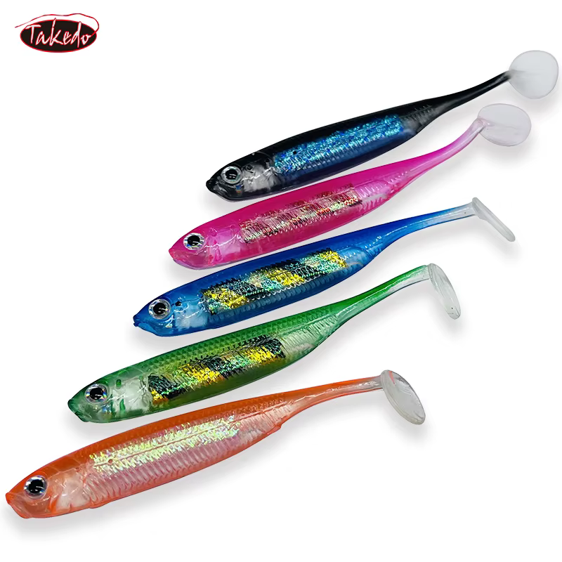 Anzuelo Jig Head Takedo JJ01 para lubina y trucha – Vinilo T-tail - imagen 3