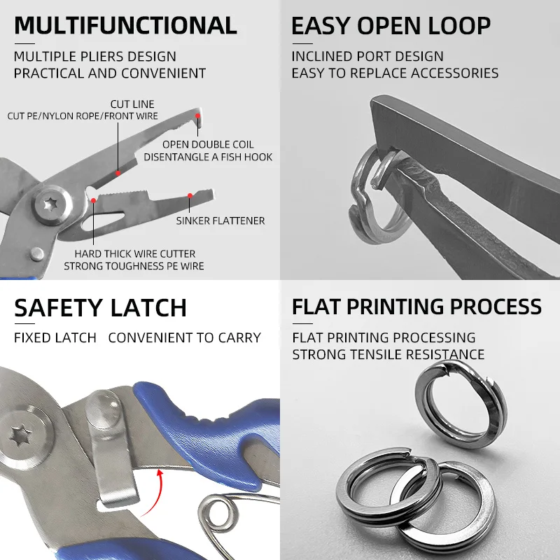 Anillas split ring de acero inoxidable doble bucle ShareShark - imagen 3