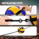 Sistema ajustable entrenamiento voleibol para remates exterior - imagen 2