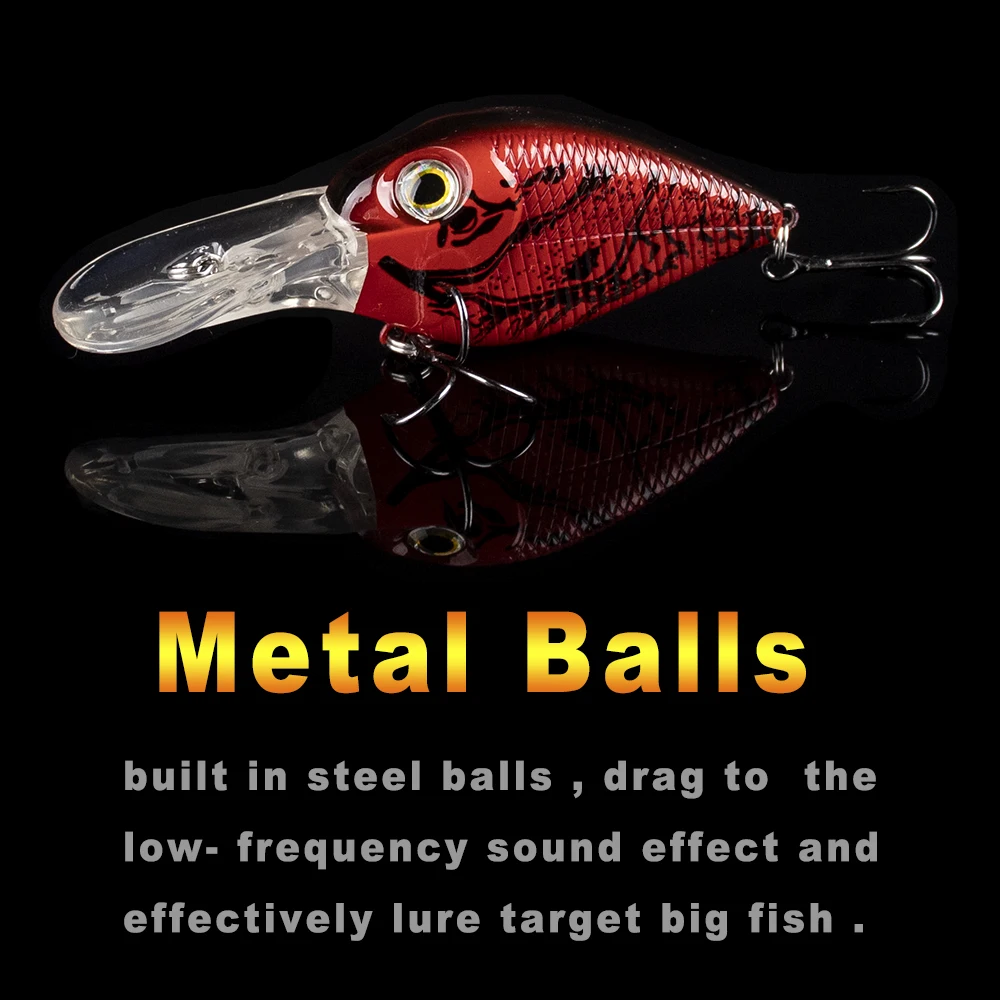 CCLTBA Crankbait flotante para perca, labio de hundimiento profundo - imagen 5