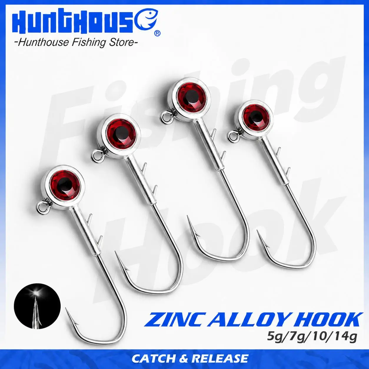 Hunthouse Jig Head aleación de zinc con ojo 3D para vinilo - imagen 2