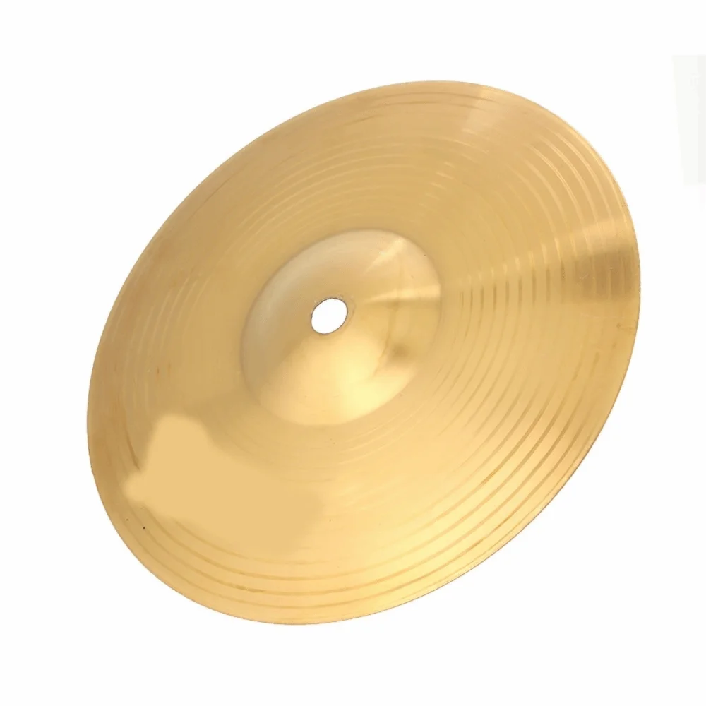 Platillo de batería dorado tamaño 8 y 10