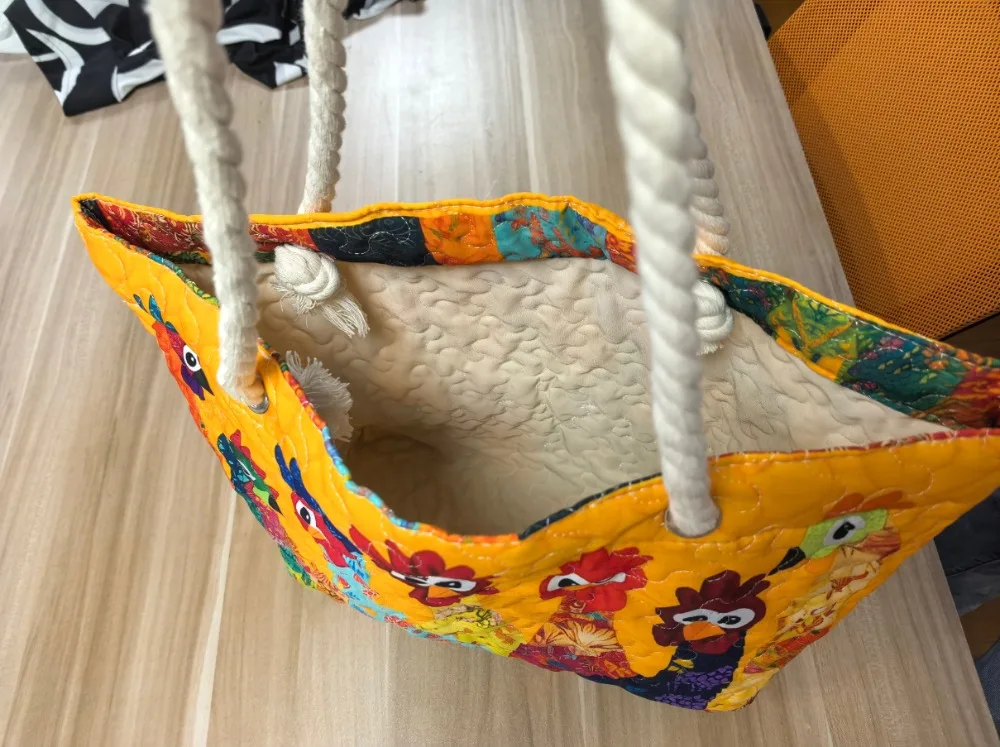 Bolso de lona acolchado para el uso diario