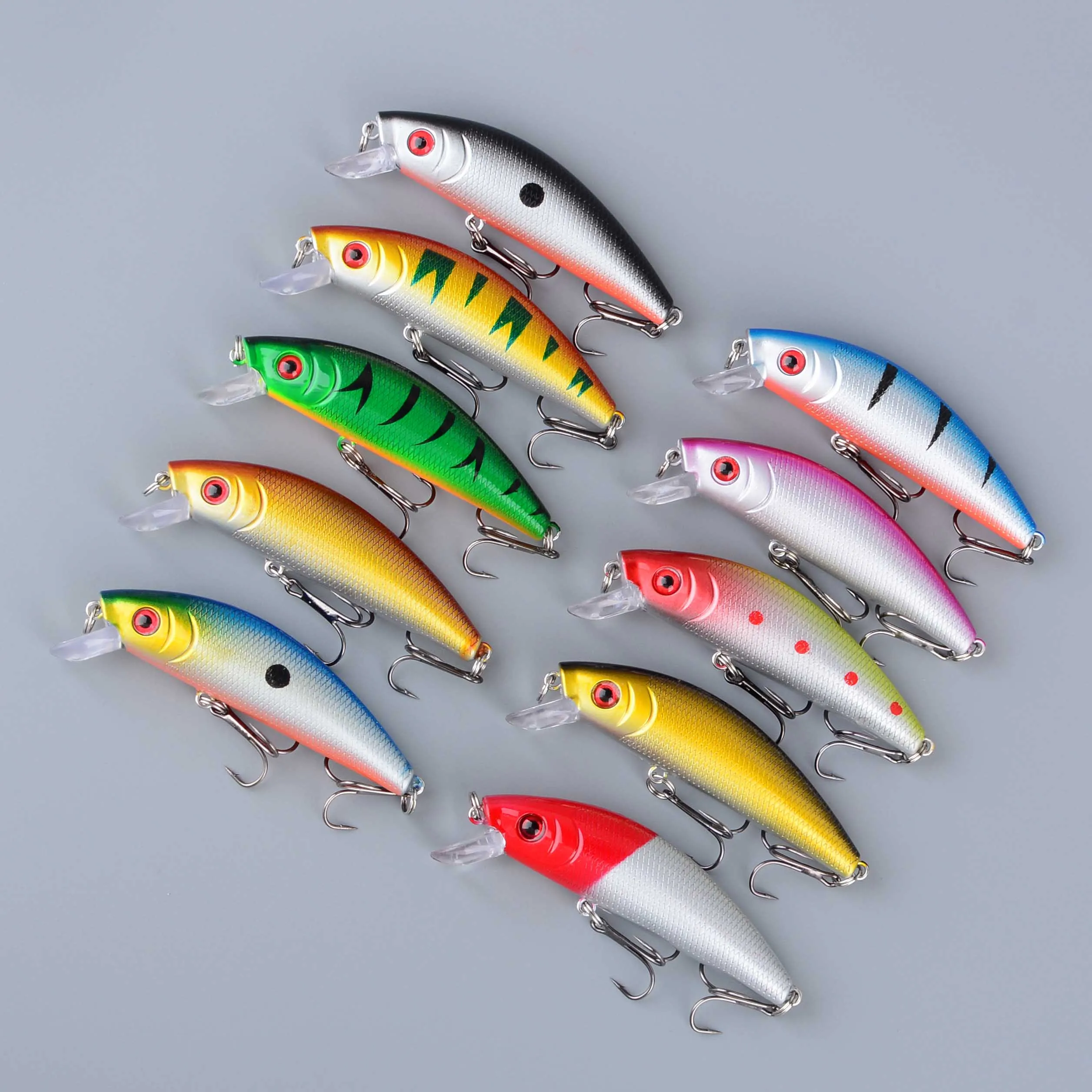 Señuelos wobbler y crankbait para lubina con ojos 3D realistas - imagen 3