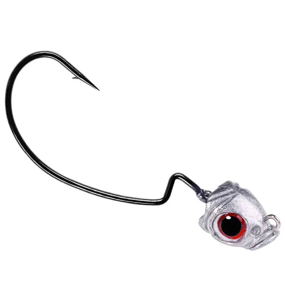 Jig Head con ojo 3D para vinilo: anzuelos de cebo blando - imagen 3