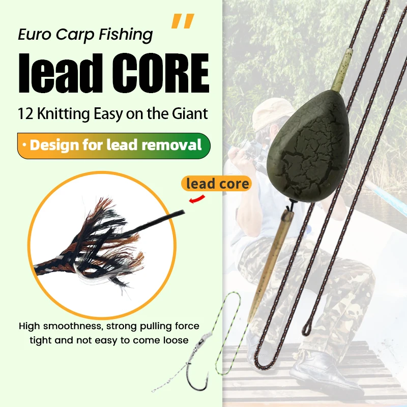 YOTO kit líder carpa – núcleo lastrado, plomo blando agrietado