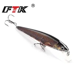 Swimbait FTK con ojos 3D y anzuelo triple para black bass