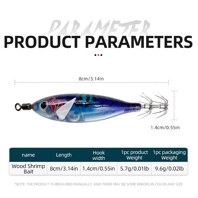 ShareShark Señuelos Fosforescentes para Calamares y Pulpos – Pesca Marina - imagen 4