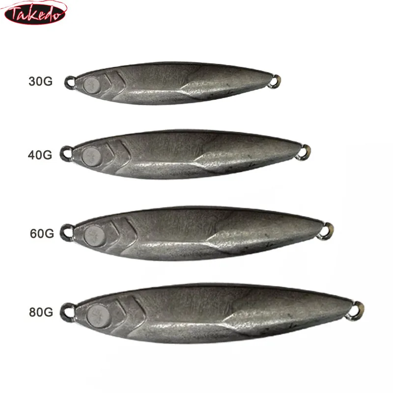 TAKEDO jig de tungsteno sin pintar – señuelo para jigging