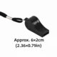 Silbato de árbitro ABS negro con cordón de plástico - imagen 5