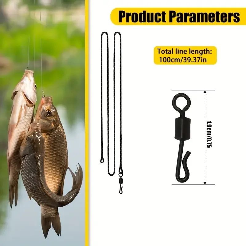 Leadcore para carpa con giratorios – Trenzado cambio rápido - imagen 4