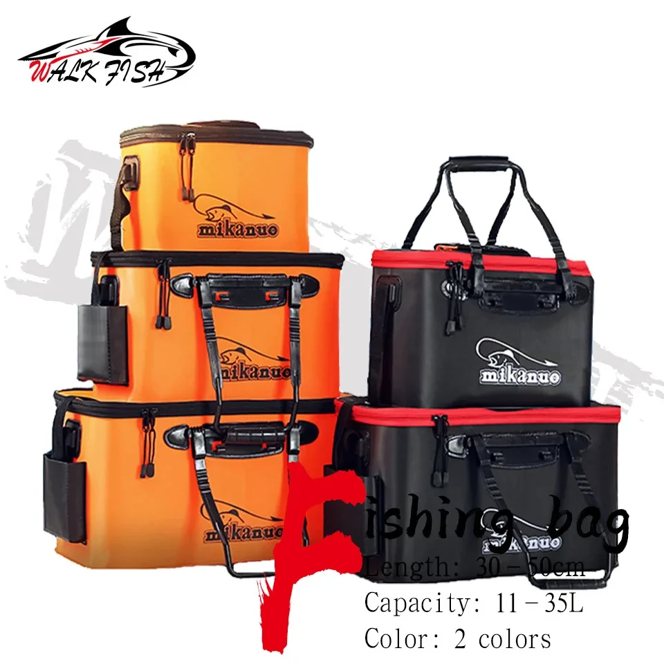 WALK FISH Cubo de Pesca Plegable EVA – Bolsa para Peces Vivos