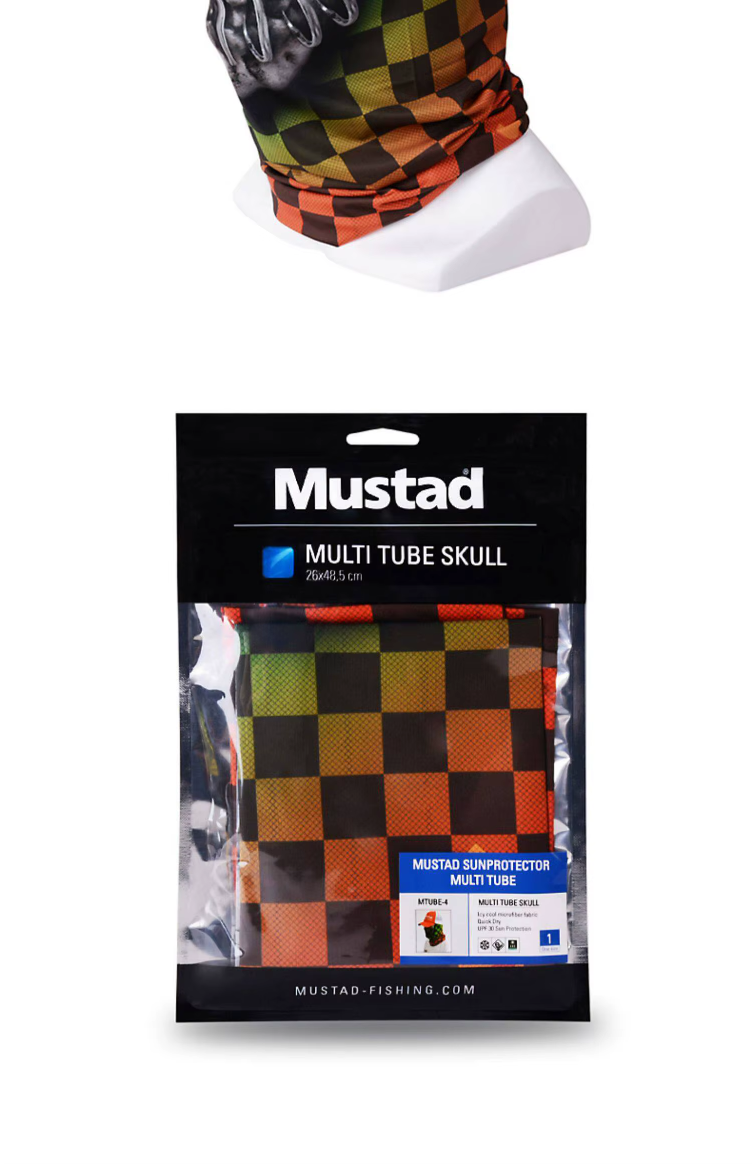 Cubrefacial tubular transpirable para pesca