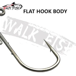 Anzuelos Jig Head WALK FISH – Púas dobles traseras para vinilo