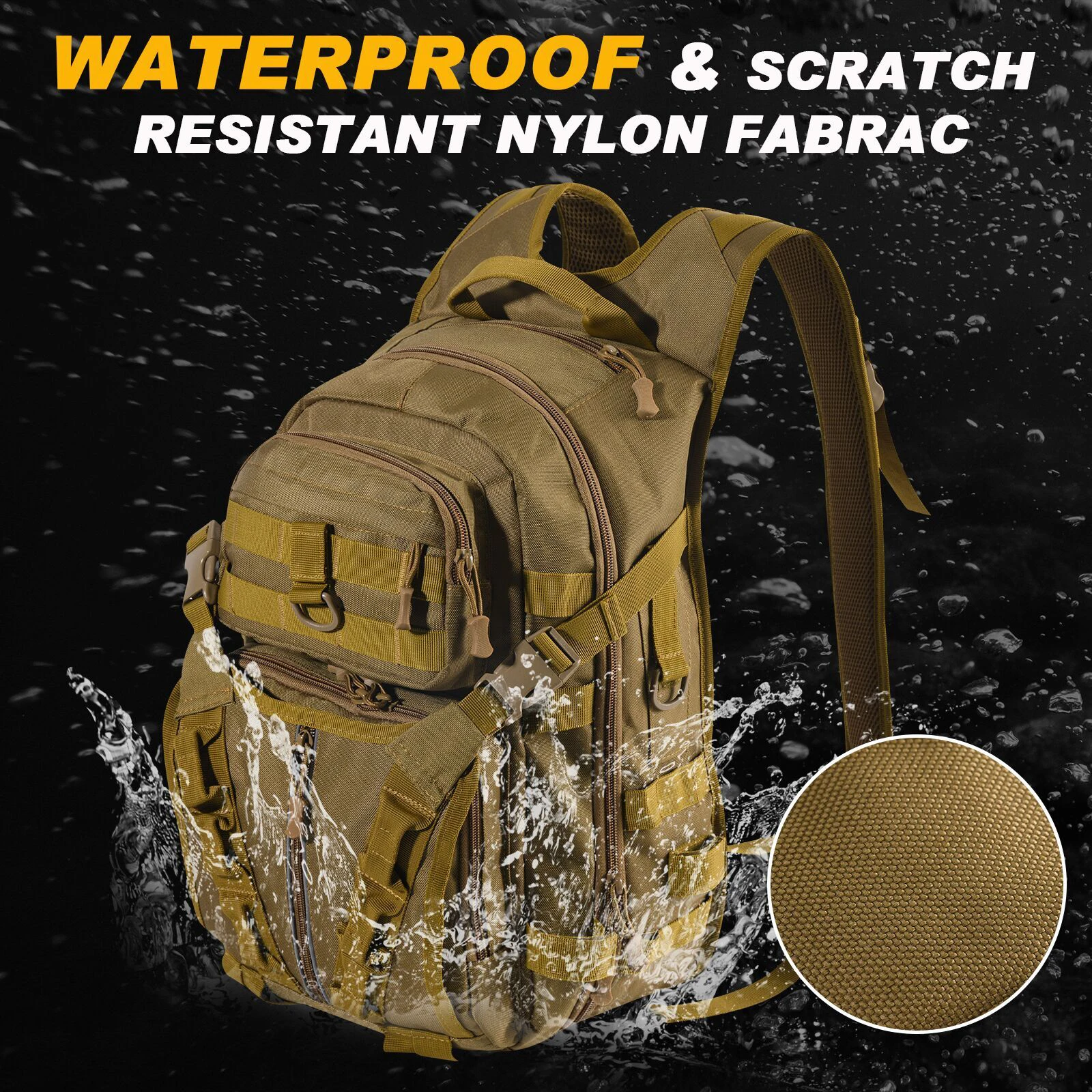 Goture Mochila de pesca impermeable con portacañas y riñonera - imagen 5
