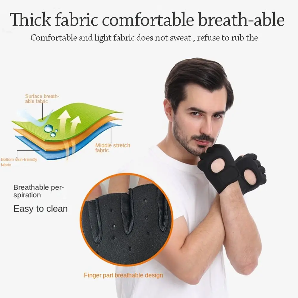 Guantes de silicona para entrenamiento de culturismo con huecos - imagen 3