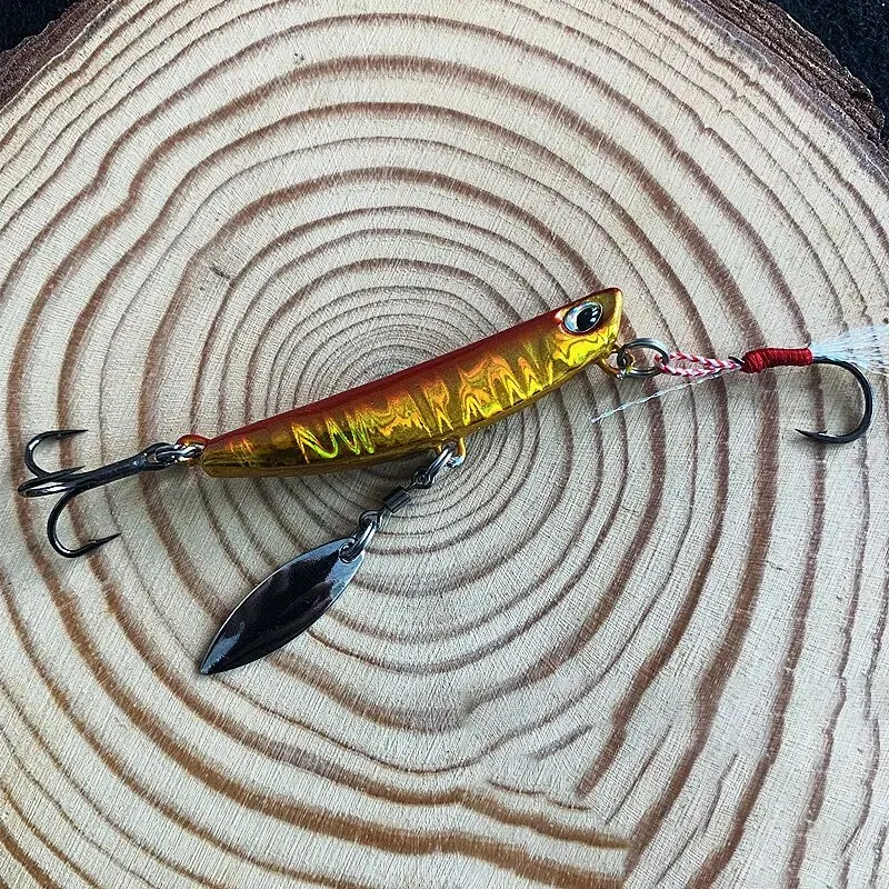Micro jig de cuchara metálica para pesca – señuelo ligero - imagen 5