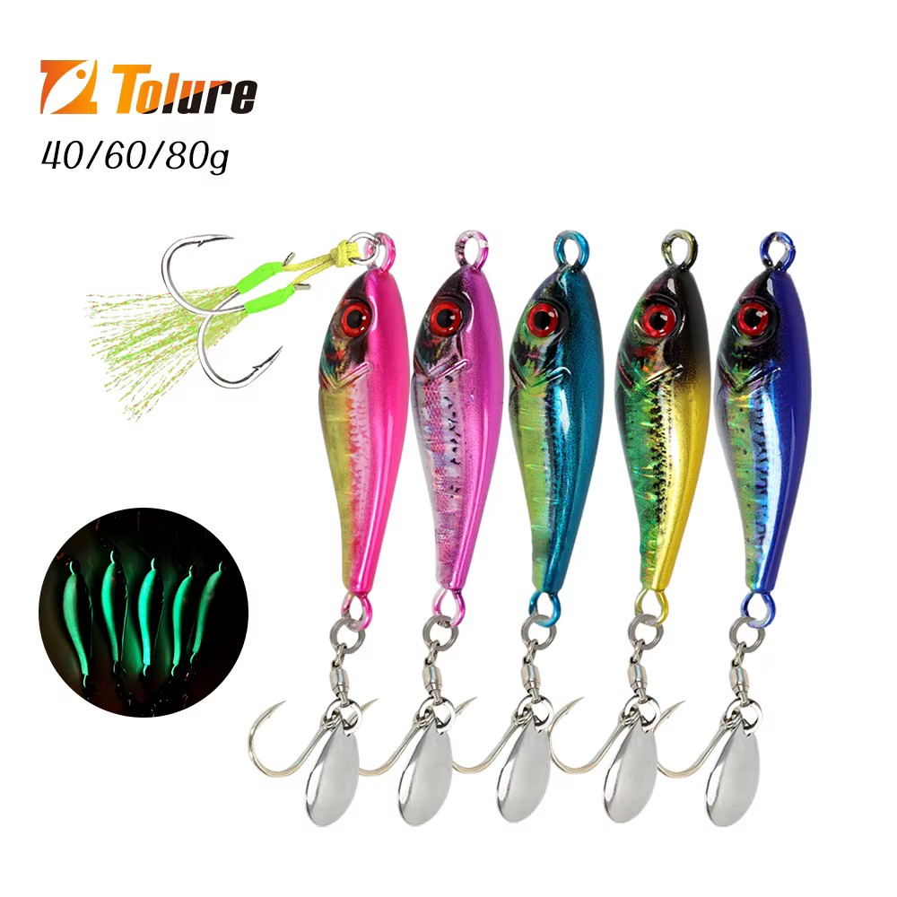 TOLU Metal Jig Hundimiento Rápido Atún