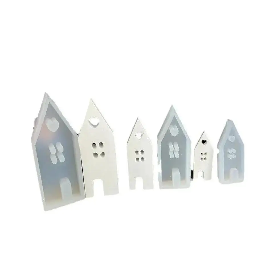 Molde de silicona mini casa para resina, velas y adornos - imagen 4