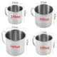 Taza de camping de acero inoxidable con asa plegable para exteriores