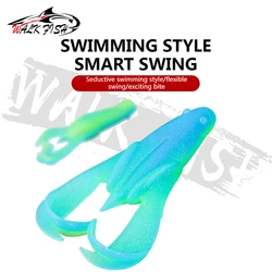 WALK FISH señuelos de rana flotantes TPR de cebo suave