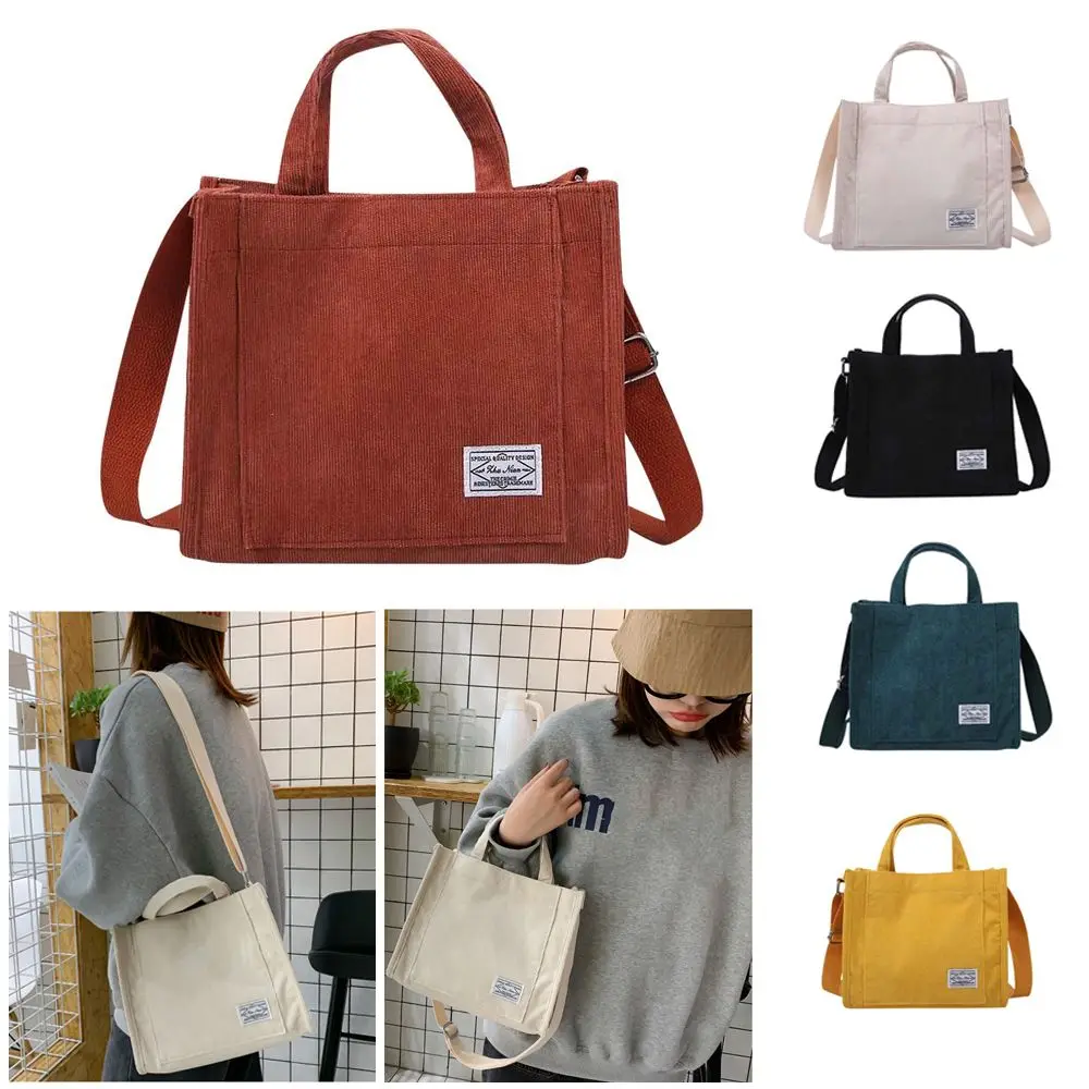 Bolso bandolera mujer vintage de algodón ecológico con cierre y lona - imagen 2