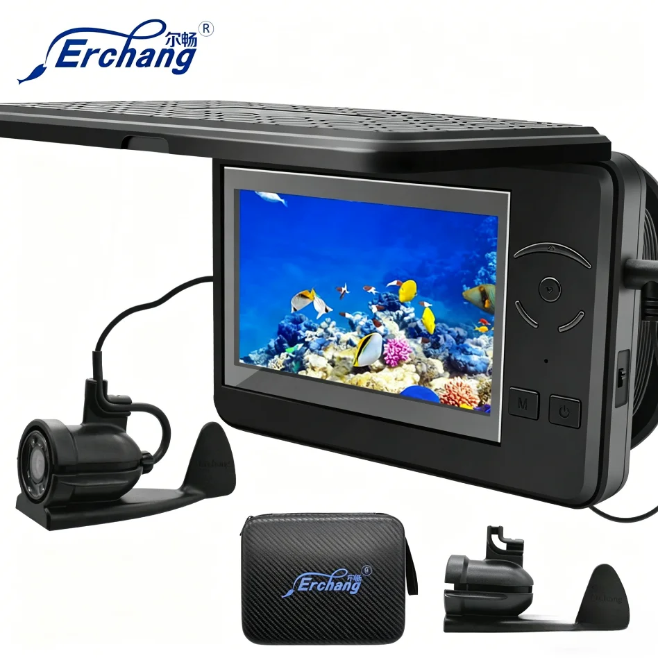 Cámara de pesca submarina Erchang con zoom digital y infrarrojos