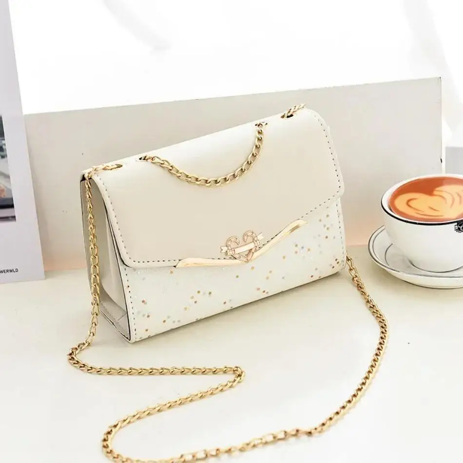 Bolso de mujer PU con borla y lentejuelas - Bandolera