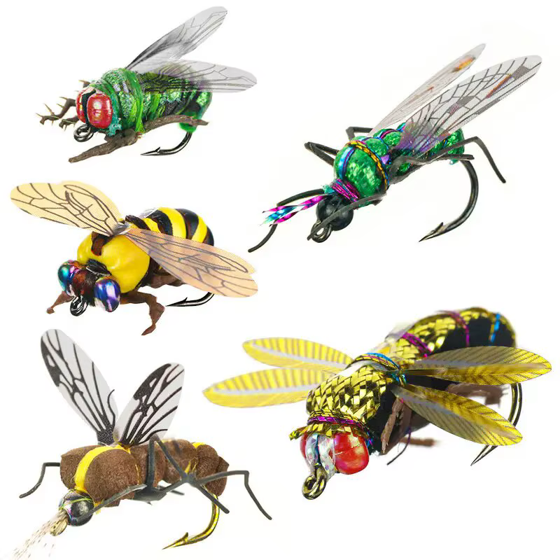 Mosca artificial flotante WEIHE – Señuelo abeja realista para pesca