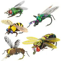 Mosca artificial flotante WEIHE – Señuelo abeja realista para pesca