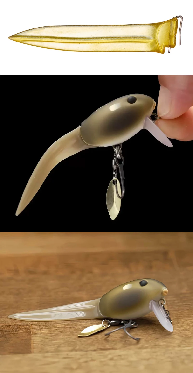 Vista lateral del crankbait flotante