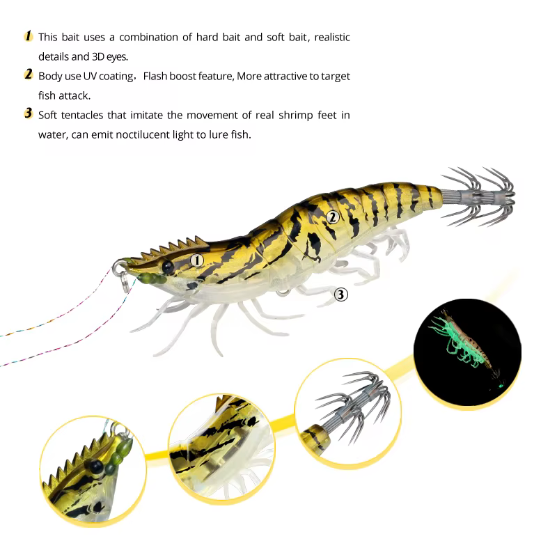 Jig egi sepia fluorescente - calamar - imagen 3