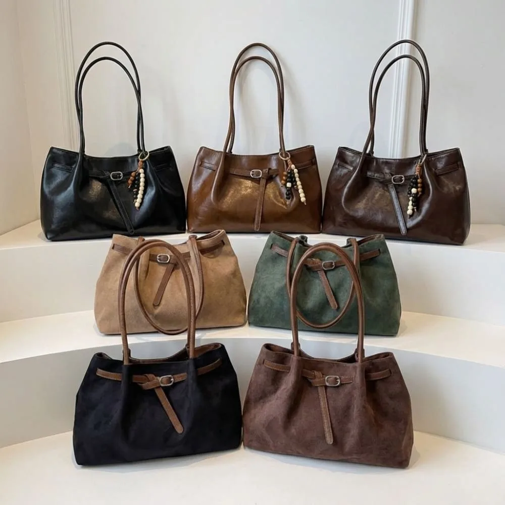 Bolso de hombro tote de cuero sintético gran capacidad elegante - imagen 2