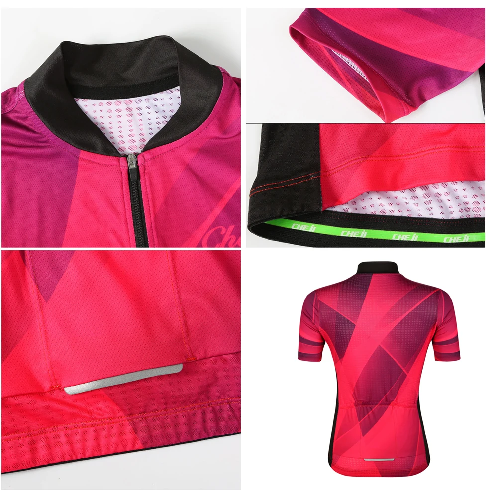 Jersey de ciclismo de manga corta para mujer, secado rápido - imagen 4