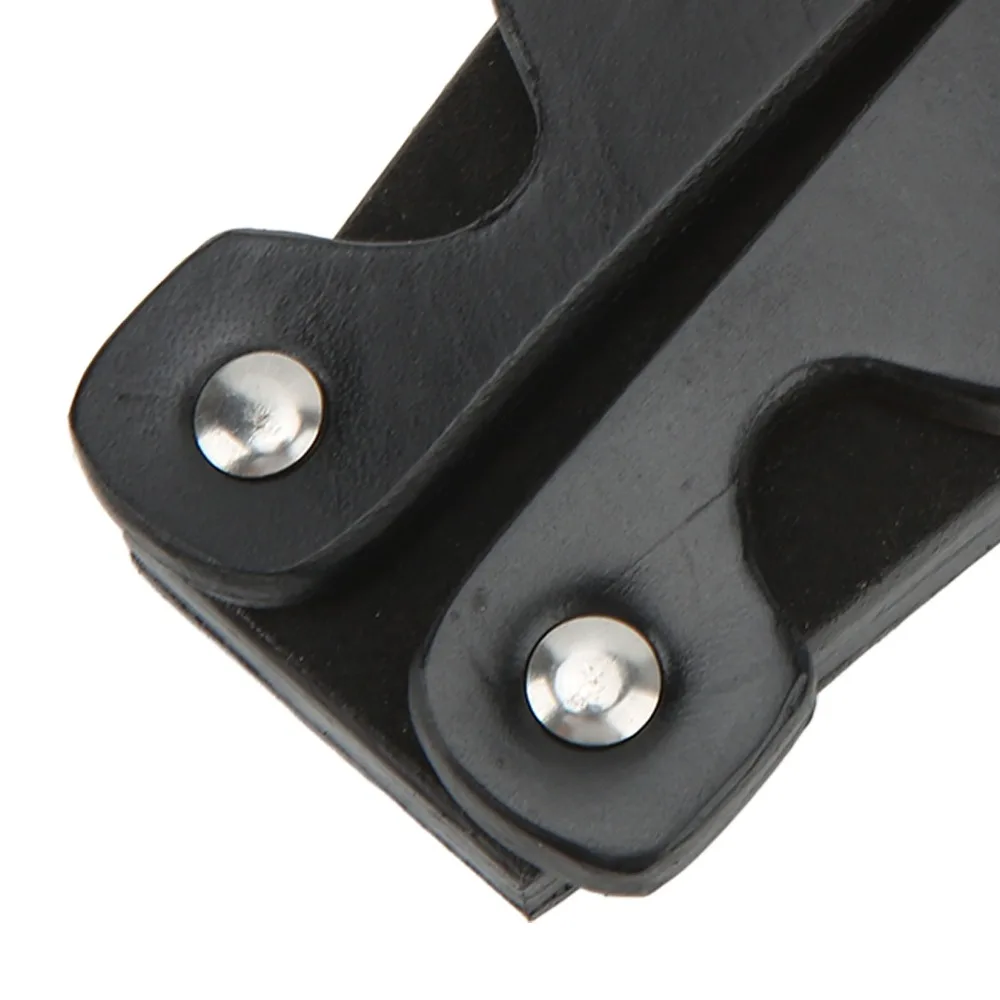 Soporte portátil para tacos de billar plegable con cuero - imagen 3