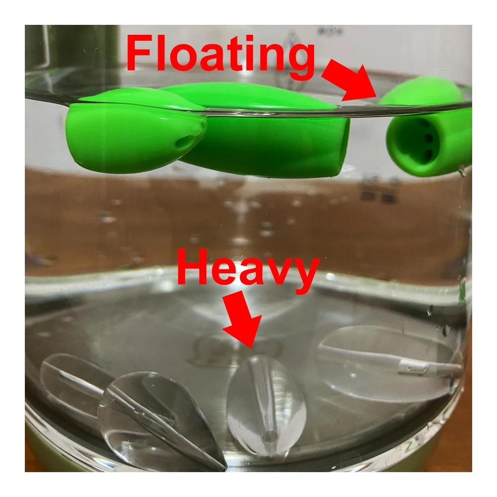 Señuelo flotante hundimiento lento mosca de agua brillo cebo asistido - imagen 3