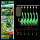 Anzuelo con piel de pez biónica verde para lubina y bacalao brillante - imagen 5