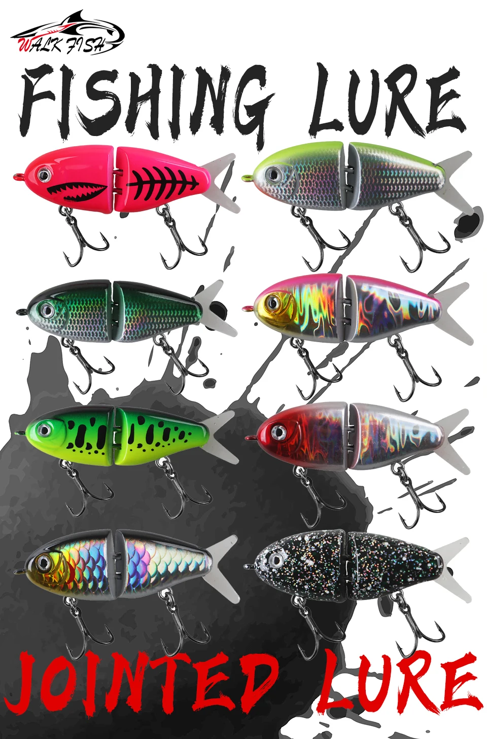 Swimbait tipo lápiz articulado de 6 cm