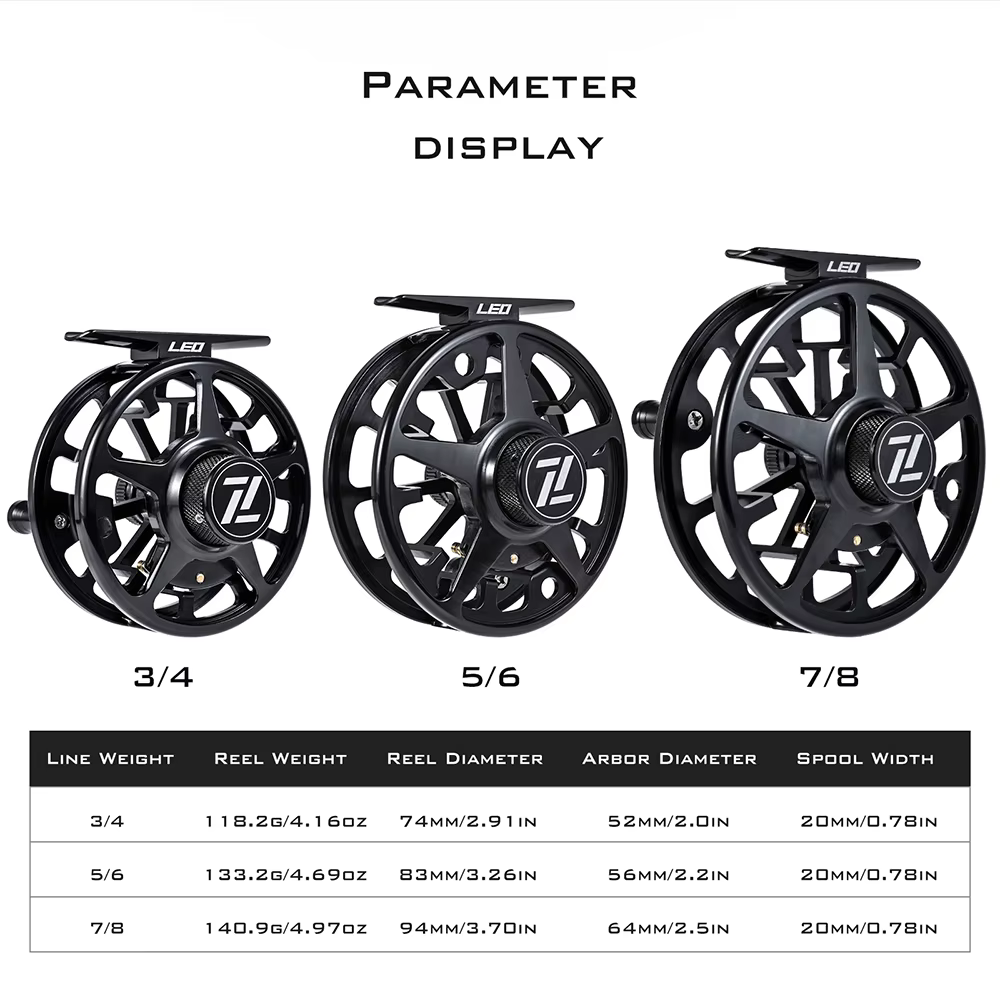 Carrete Fly LEOFISHING Star Fly en Aluminio