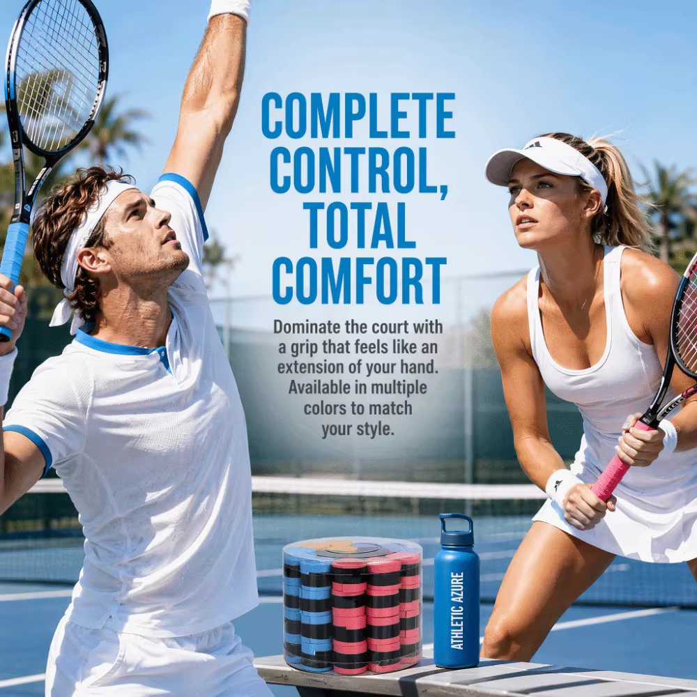 Cinta de agarre para bádminton – Antideslizante y absorbente de sudor - imagen 4