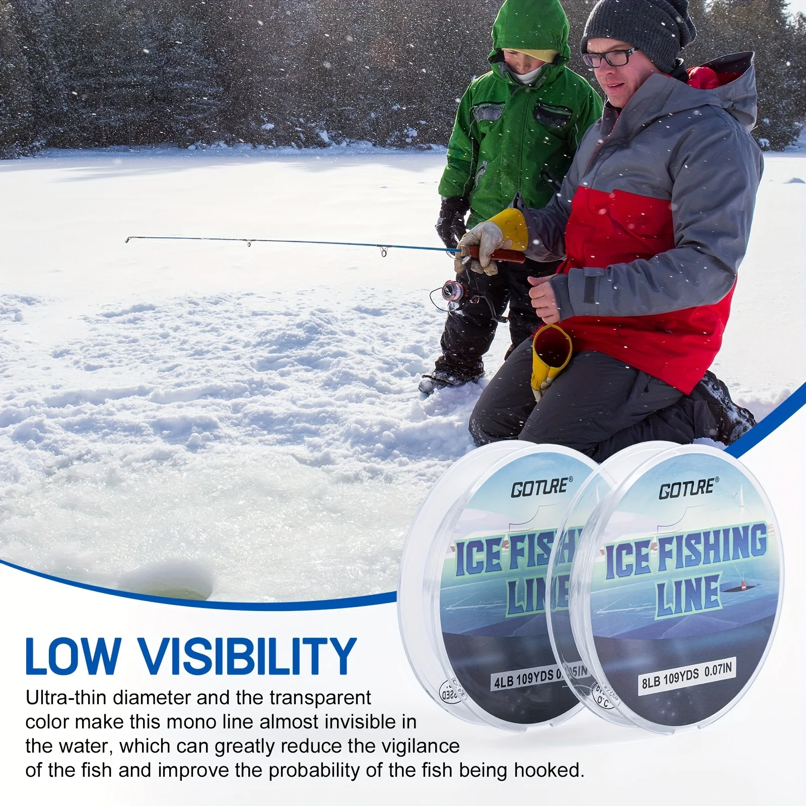Bobina de repuesto Goture para pesca en hielo