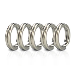 Anillos divididos pesca acero inoxidable agua salada señuelo