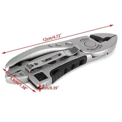 Alicates plegables multifunción para camping con llave inglesa