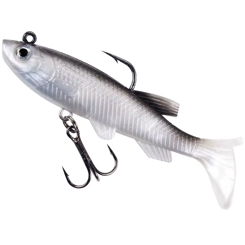 Swimbait T-tail blando para lubina – Cebo artificial - imagen 4