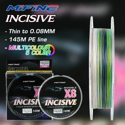 Línea PE trenzada MIFINE INCISIVE X8 invisible para carpa