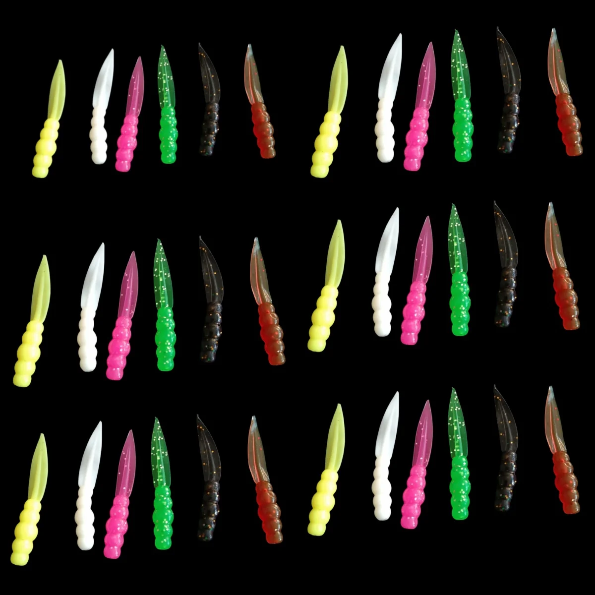 Swolfy vinilos flotantes TPR para micro pesca trucha y perca - imagen 5