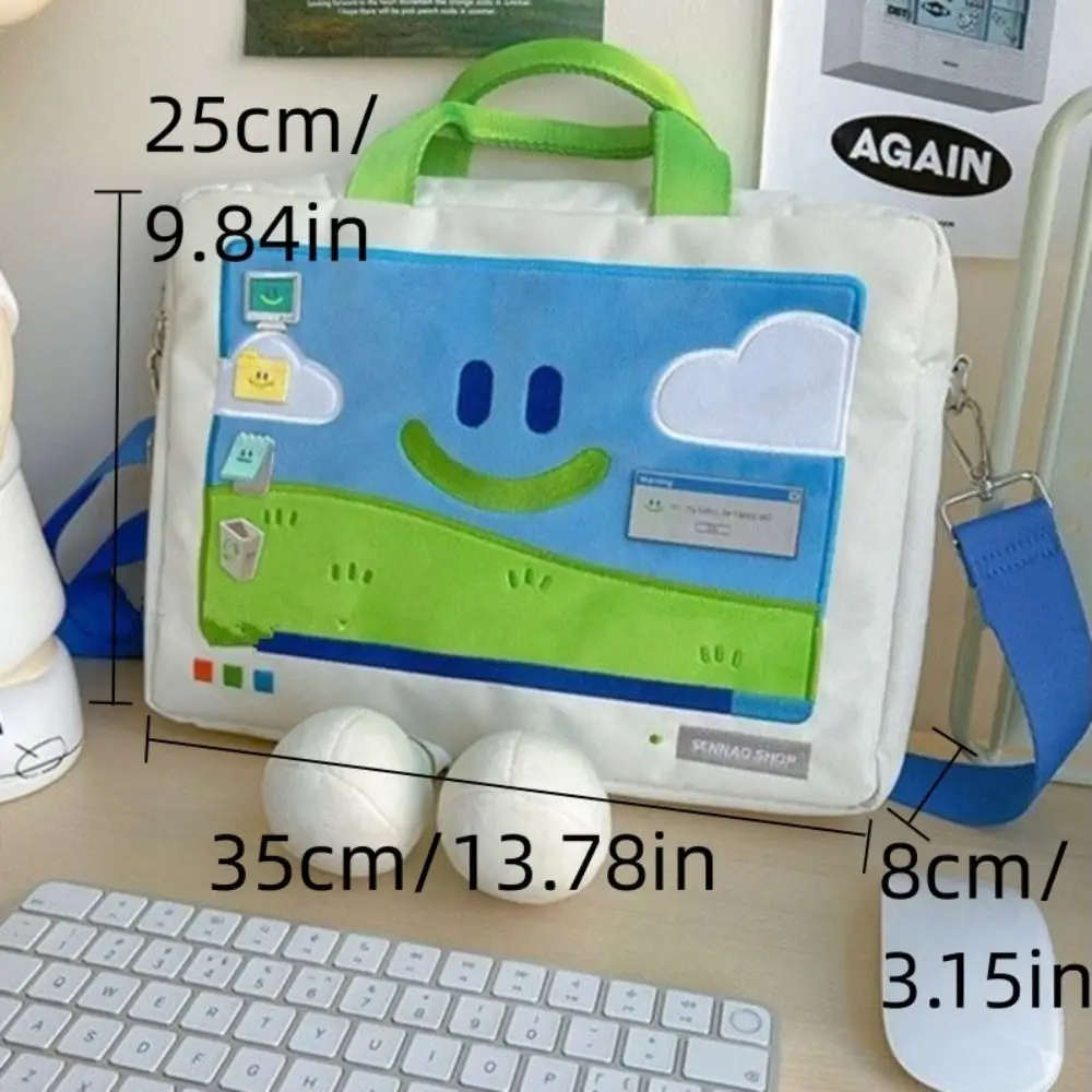 Bolsa de hombro con cara sonriente y diseño animado